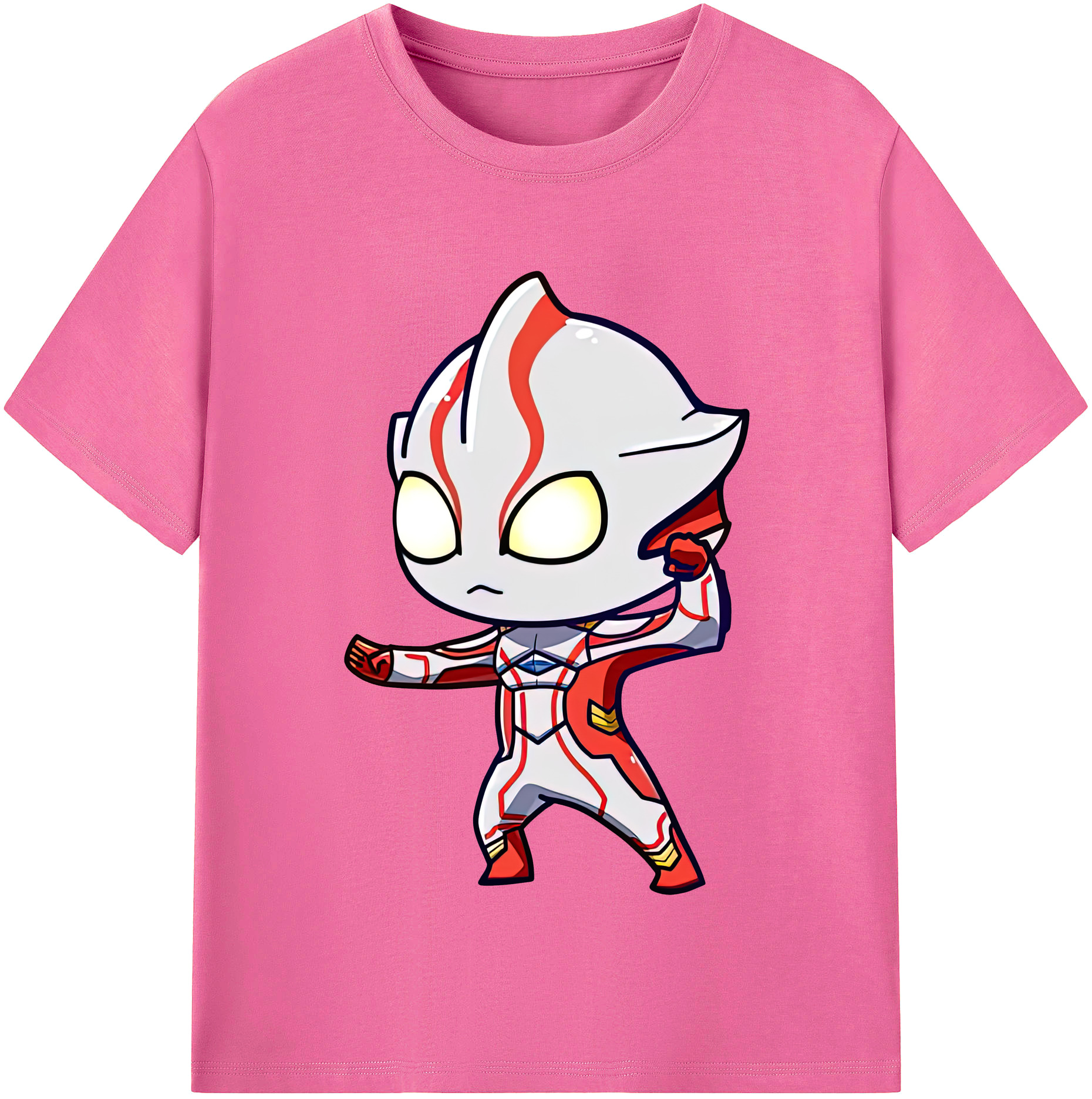 （画像用） ウルトラマン Ultraman レディースカジュアルプリントTシャツ（綿100％）